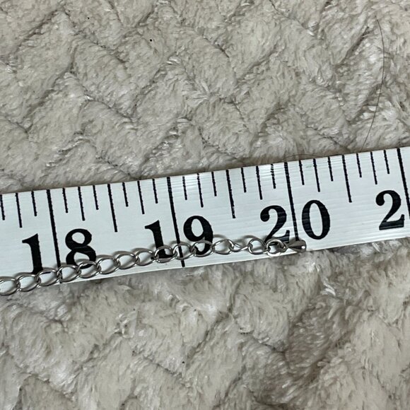 Vintage Fairy Core Green Brown Blue Glass Spiral Corded Pendant Necklace Choker - Picture 9 of 10